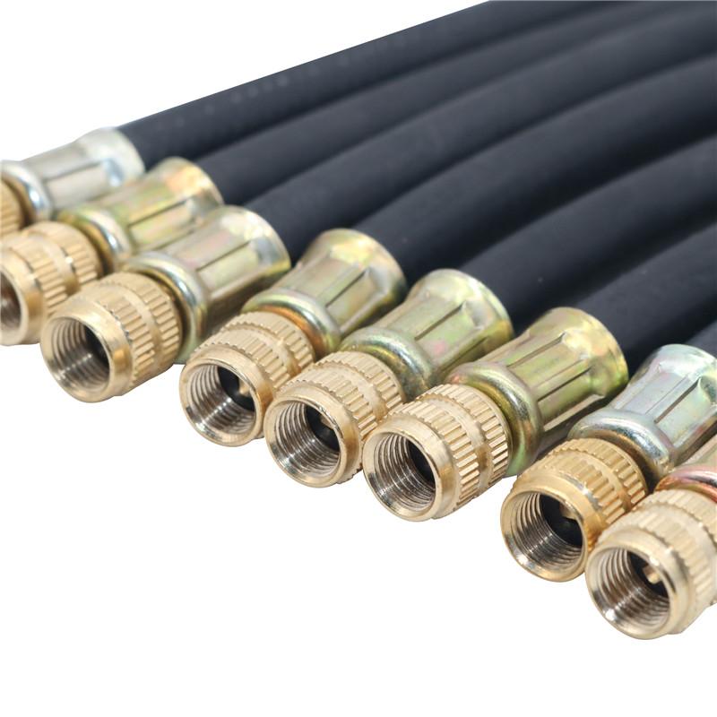 Various Braided Flexible Hose Tire Valve Inflatable Rubber Hose Steel Wire Car Wheels Tyre Valve Stems Extensions Tube Adapter