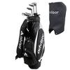 Advisor RX-1 Club Set 11-piece Set (1W, 3W, UT, I#5-9, PW, SW, Putter) Flex: R Caddy Bag Included Woods and Irons: Carbon Shaft Right-handed Black
