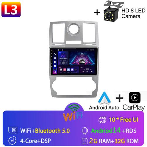 Автомобильное радио Android 13 Carplay для CHRYSLER 300C 2004 - 2011 GPS-навигация Android Auto Stereo BT Wifi Видео Bluetooth