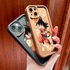 For iPhone 16 15 14 13 12 11 Pro Max XS Max XR X SE 8 7 Soft Silicone Cool Dragon Ball Son Goku Full Lens Protect Phone Case Cover
