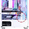 Small Lab Graphics Card GPU Compatible with PC Cases Medium Size Stand, Stand, Anti-Sagging Bracket, ATX/M-ATX/ITX (Black, 4.8-8cm)