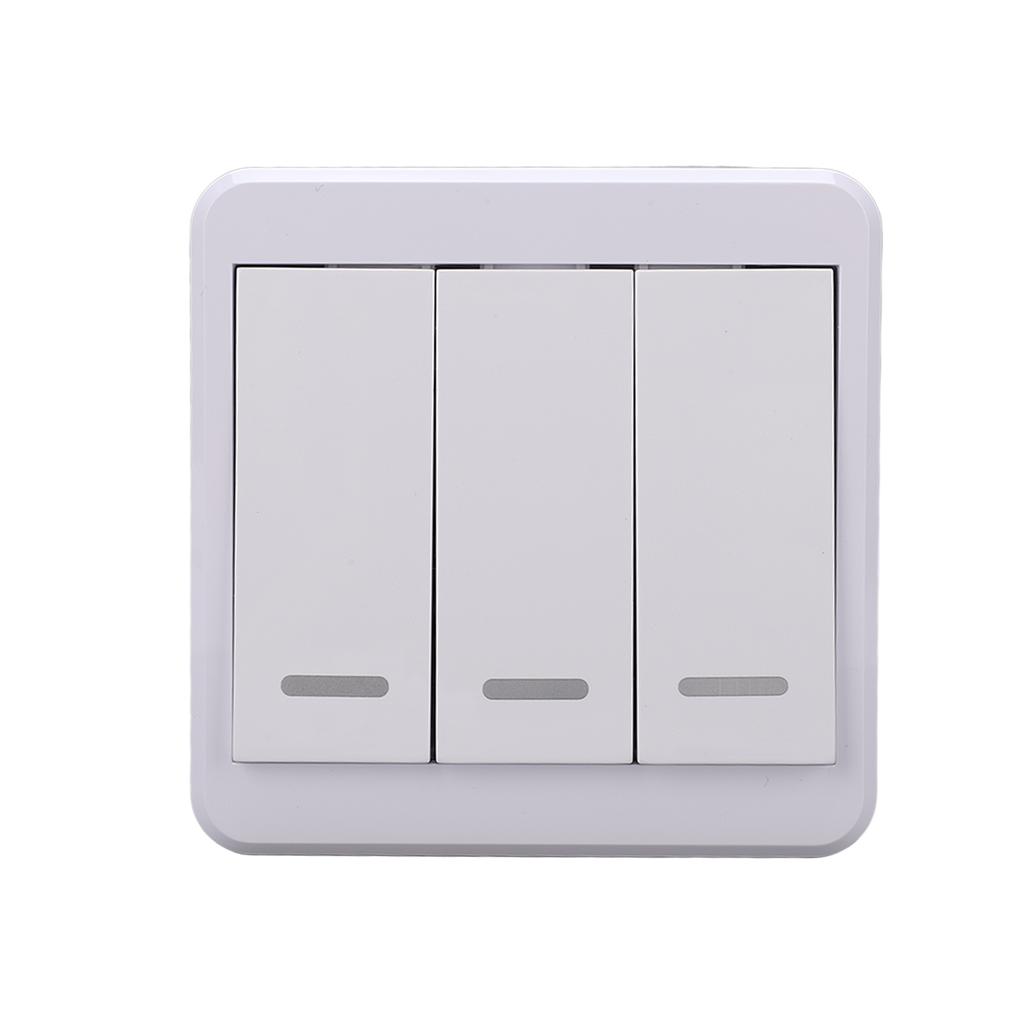 Беспроводной выключатель света, радиочастотный контроль стабильного сигнала, надежная прочная настенная кнопка для