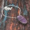 Великолепный шалфей, аметист, драгоценный камень, ювелирное изделие из стерлингового серебра 925 пробы, ожерелье ручной работы