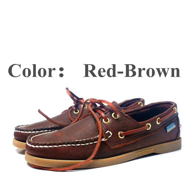 Весенняя однотонная мужская обувь Boat Shoes, модные мокасины из натуральной кожи, повседневная обувь на шнуровке, мужская удобная обувь Lazy Shoes 2022A016