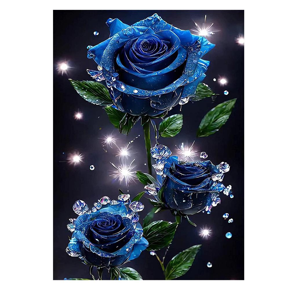 30x40cm Rose Flower Diamond Painting Full Round Square Diamond Living Room Bedroom Decorative Artwork DIY Kit