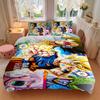 3Pcs Dragon Ball Super Battle Bedding Set Soft Fabric Duvet Cover Pillowcases Home Xmas Halloween Gift 1 Duvet Cover 2 Pillowcase S1301