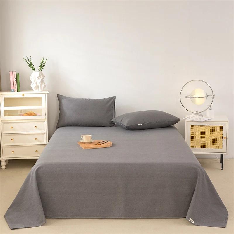 Cute Cartoon Panda Bed Sheet Set Cotton Thickened Green Plaid Bed Cover Soft Breathable 3Pcs Bedding Set for Kids Boys Girls