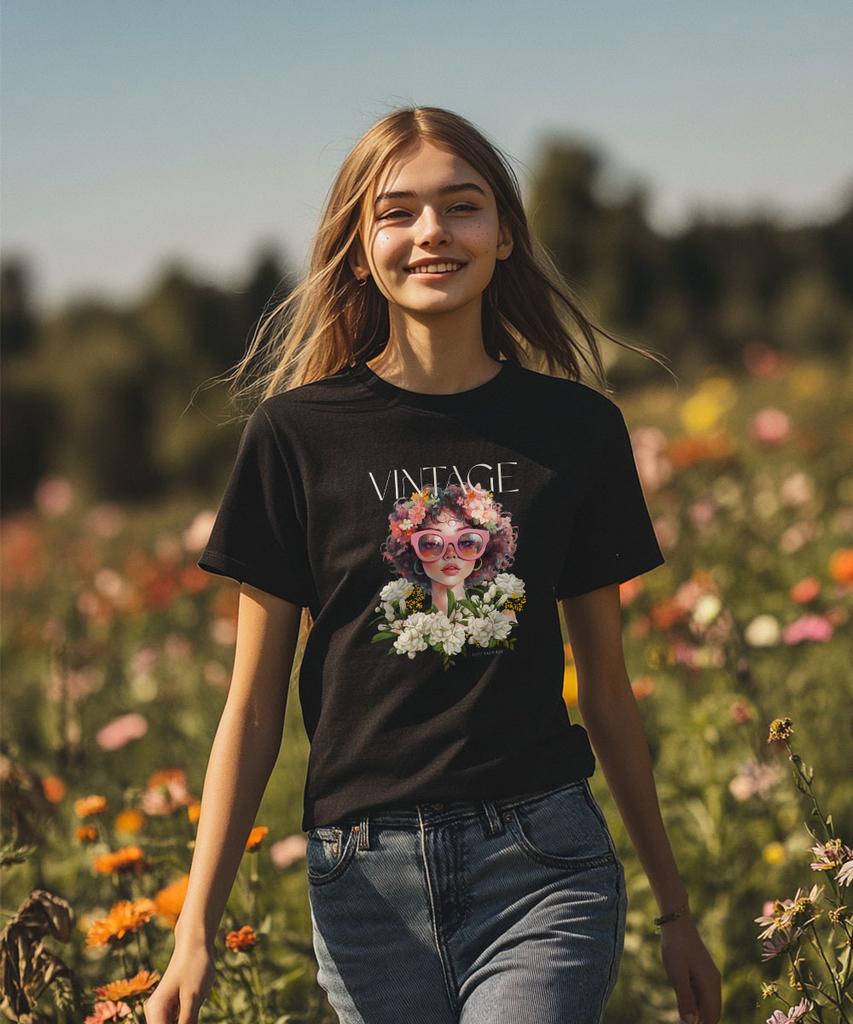 ONEHUNDREDPERCENT FOR WOMAN Ohpxgoodd Vintage Women'S Basic Short Sleeve Tee