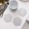 Cup Coaster Hollow-out Mug Pad Design Non-Slip Decorative Christmas Snowflake Table Mat Placemat