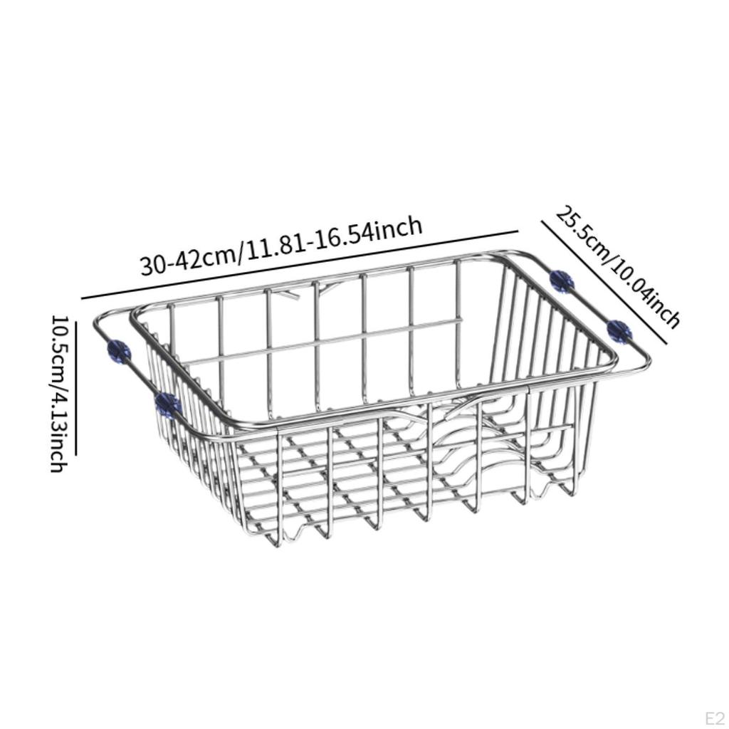 Подставка для мисок, держатель для губки для кухни, многоцелевая корзина для слива воды из раковины.