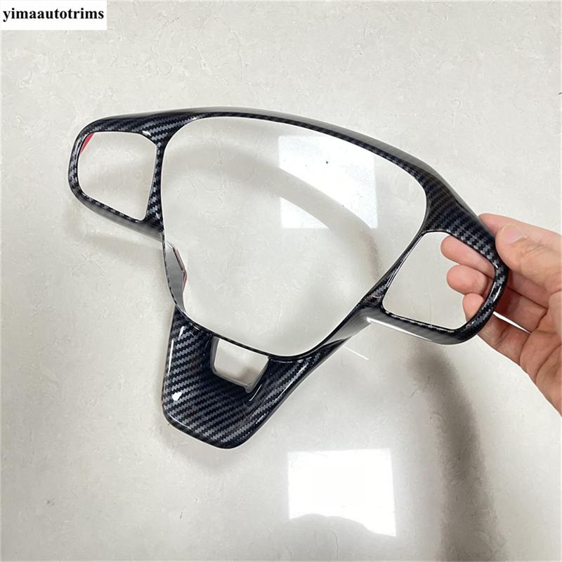 For Ford Escape / Kuga - 2025 Car Steering Wheel Button Frame Stickers Cover Trim Matte Carbon Fiber Accessories Interior