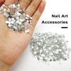 1440Pcs/Bag Sparkling Nail Art Rhinestones White AB Transparent Glass Rhinestones for Stunning Nail Designs