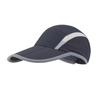 Long Peaked Cap Unisex Sunshade Anti-UV Good Breathability Hollow Mesh Foldable Reflective Strip Sweat Absorption
