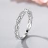 Tancise Classic 925 Sterling Silver  Zircon Ring Ladies Jewelry Wedding Promise Party Gift