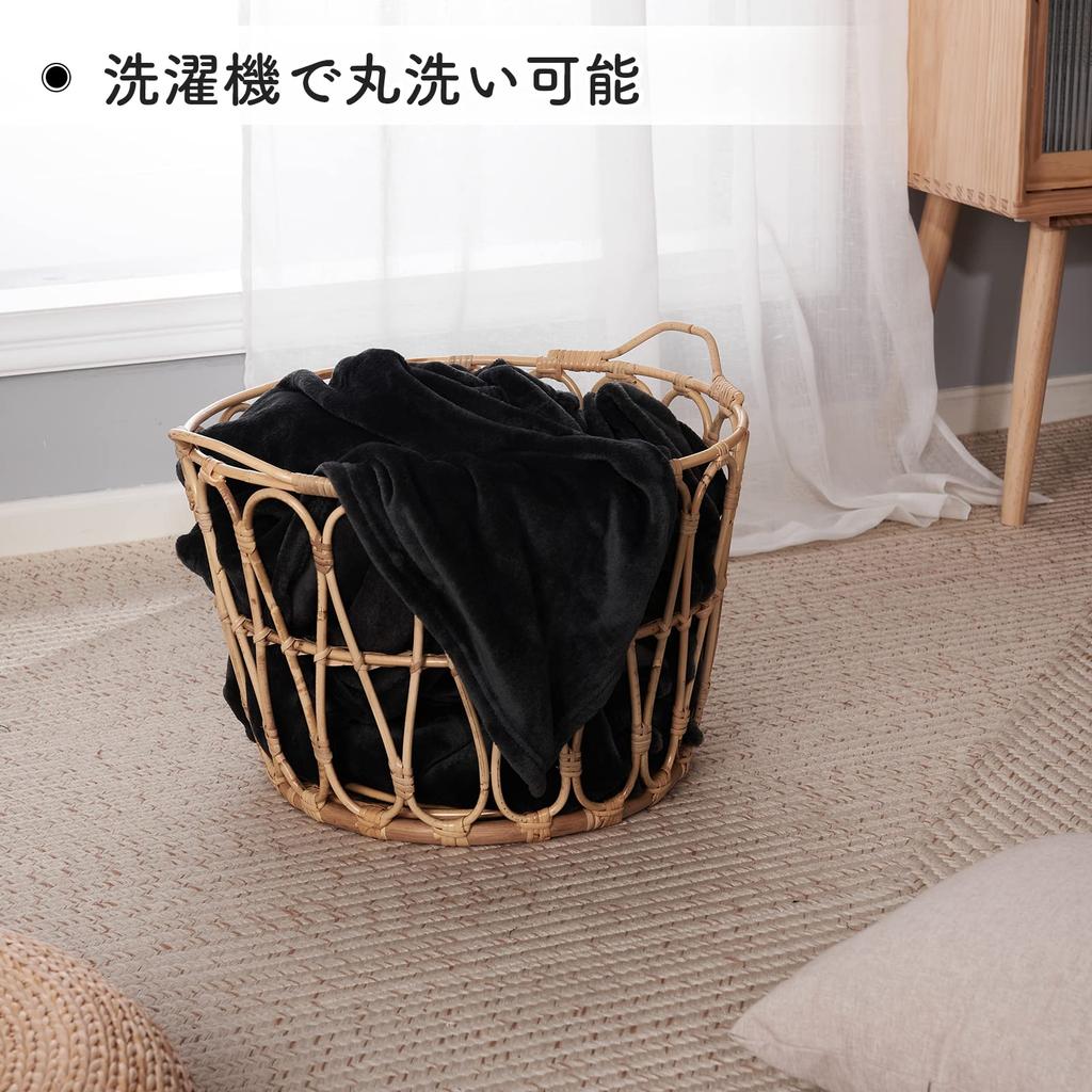 NICETOWN одеяло на все времена одеяло зимнее фланелевое одеяло Garzeket одинарный плед всесезонный футон Taoru черный 180x200 см