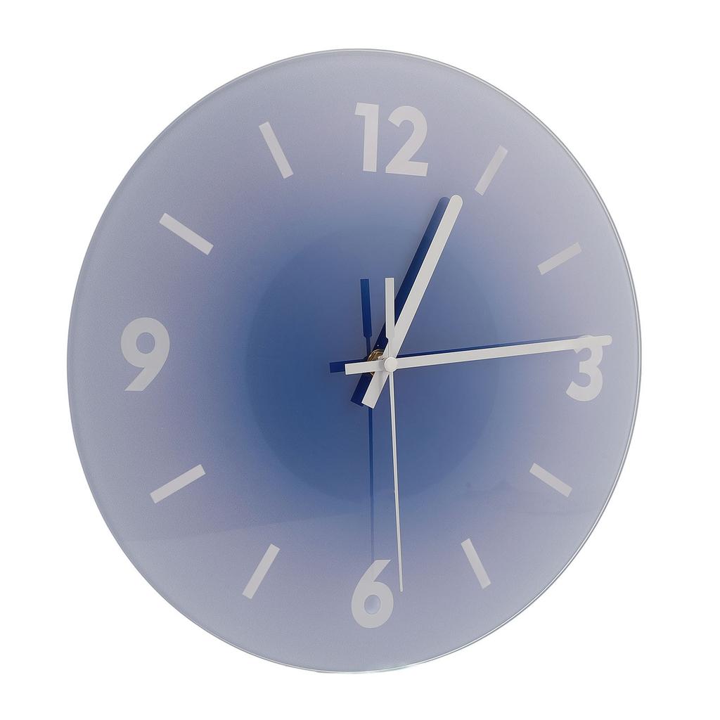 Настенные часы 12 дюймов Nordic Sun Down инновационные стеклянные бесшумные современные настенные часы для гостиной