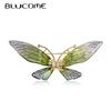 New Design Shiny Purple Butterfly Brooches Suit Scarf Pins for Women Girls Daily Date Winter