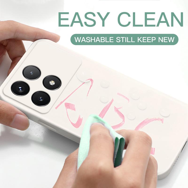 Для Poco X6 X 6 Pro Pocox6 Pro Чехол квадратный жидкий силиконовый мягкий чехол для Xiaomi Poco X6 X 6 Pro Pocox6 Pro 5G чехол для телефона