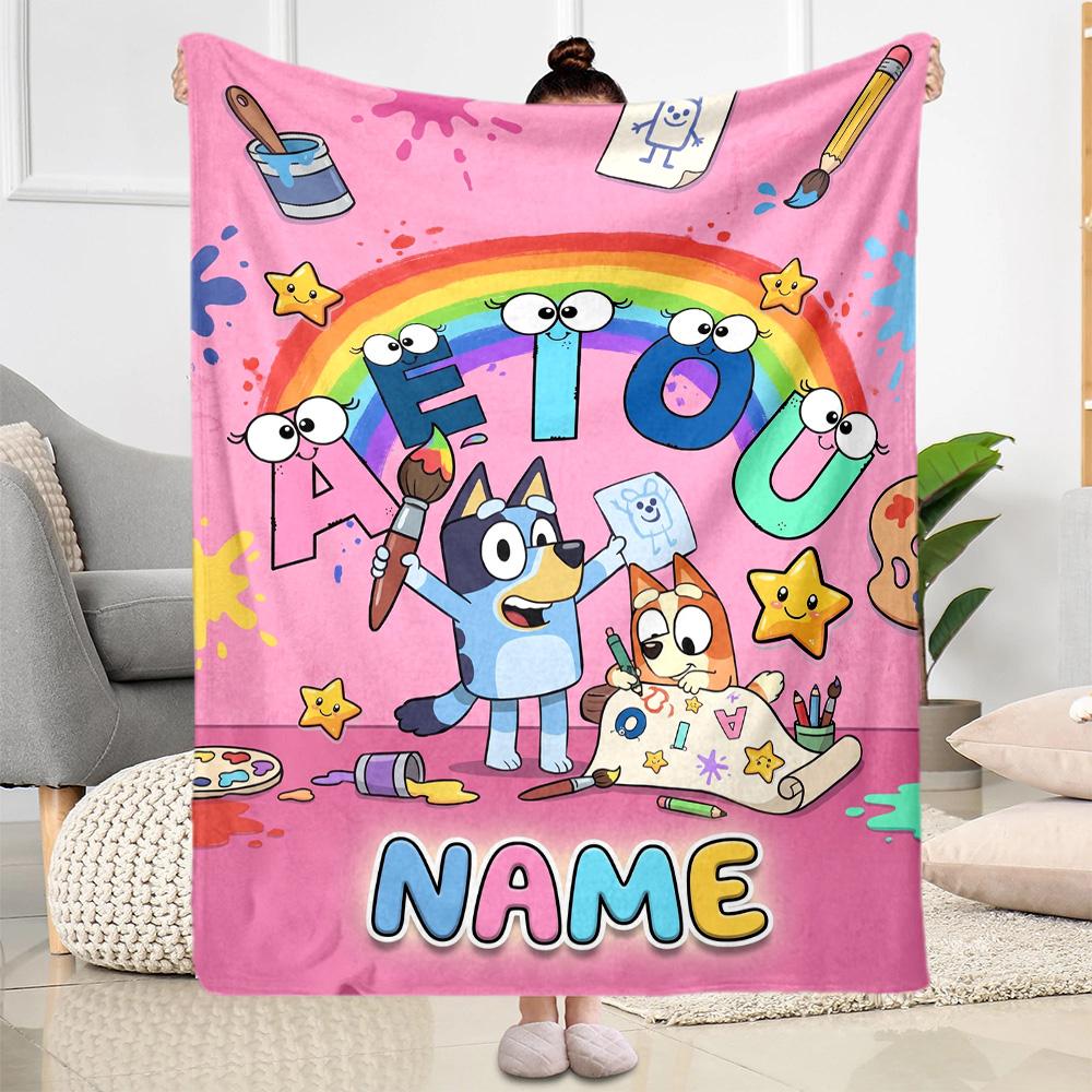 Friends Garden Customize Text Blanket Gift Customizable Blanket Soft & Cozy Suitable for Nap Livingroom Bed Home Decor Four Seasons Universal