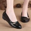 Zapatos de mujer женская мода милая обувь для работы в отеле удобная женская повседневная обувь весна и лето слипоны черные кожаные туфли ba200