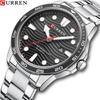 CURREN Men's Steel Band Fashion Business Watch Quartz Calendar Men's Watch Waterproof for Students