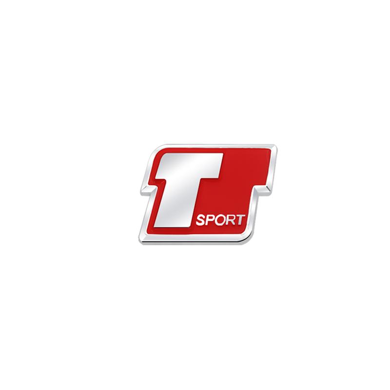Metal 3D Badge T Sport Logo Car Rear Trunk Body Sticker Emblem For Toyota Corolla Rav4 Yaris Camry Highlander Land Cruiser