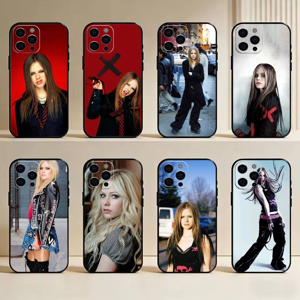 A-A-Avril Чехол для телефона Силиконовый Мягкий Для IPhone 17 16 15 14 13 12 11 X XR Plus Pro Max Plus