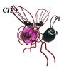 Solar String Lights Outdoor Hanging Bee Light Metal Figurine Garden Decoration Waterproof No Wiring Powered for Patio Yard Balcony Fence Porch Decor