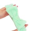 Soft Bow Make Up Hairband Coral Fleece Cosmetic Headbands Elastic Face Wash Headwear  Women