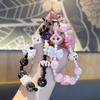 Anti-Lost Mobile Phone Lanyard Strap Hand-beaded Car Keychain Creative Phone Hand Rope