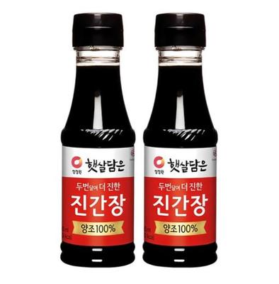 Соевый соус HaeSsalDameun двойного брожения – Глубокий и насыщенный вкус (200 мл х 2)