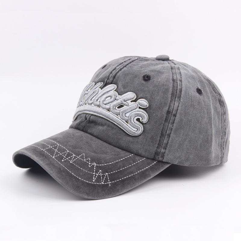 Бейсболка с вышитыми объемными буквами, осенняя хлопковая кепка с козырьком для улицы
