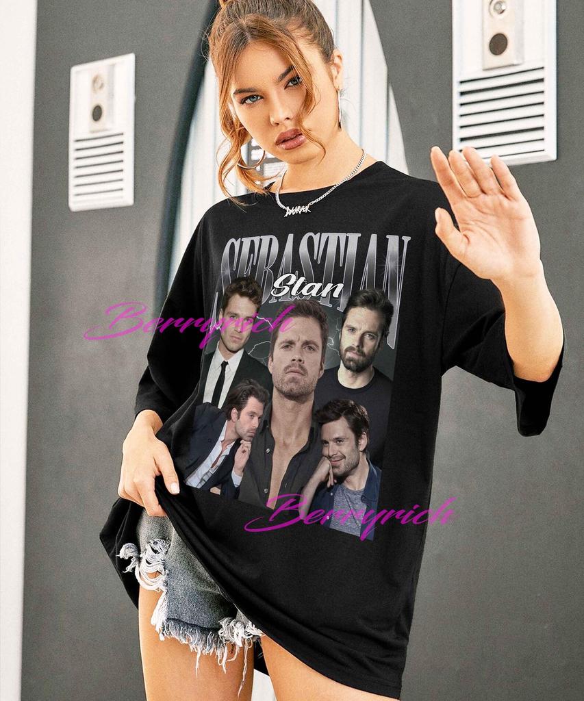 Sebastian Stan Unisex Softstyle Vintage T-Shirt