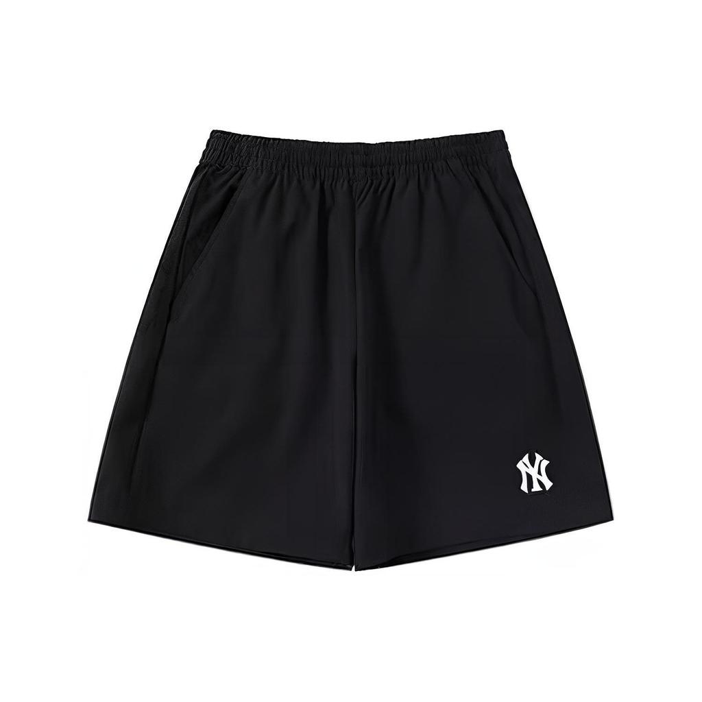 MLB New York Yankees Solid Logo Sports Casual Shorts Unisex shorts Black 3ASMB0233-50BKS