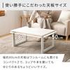 IRIS PLAZA Винтажный складной кофейный столик Мрамор 80 см шириной x 50 см глубиной x 37 см высотой DBL-13769-5, Белый,