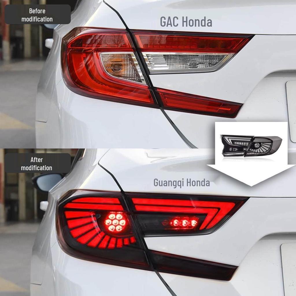 Светодиодная задняя фара Eagle Eye для Honda Accord 2018-2022 с динамическими поворотниками и дневными ходовыми огнями