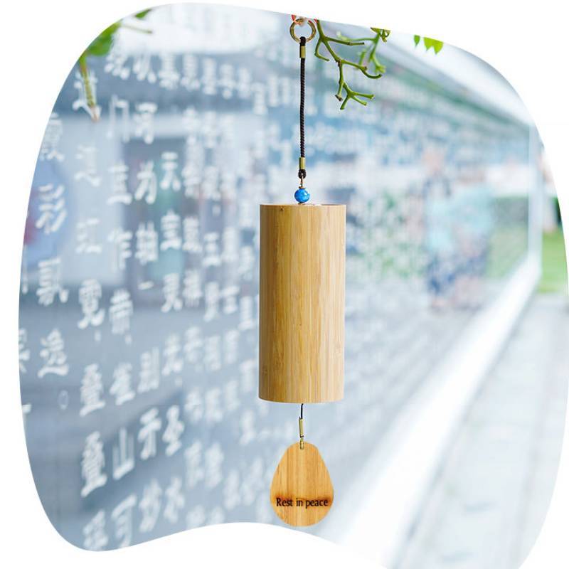 Wooden Bamboo Chime Ornament With Handcrafted Technique For Gift And Home Decoration
