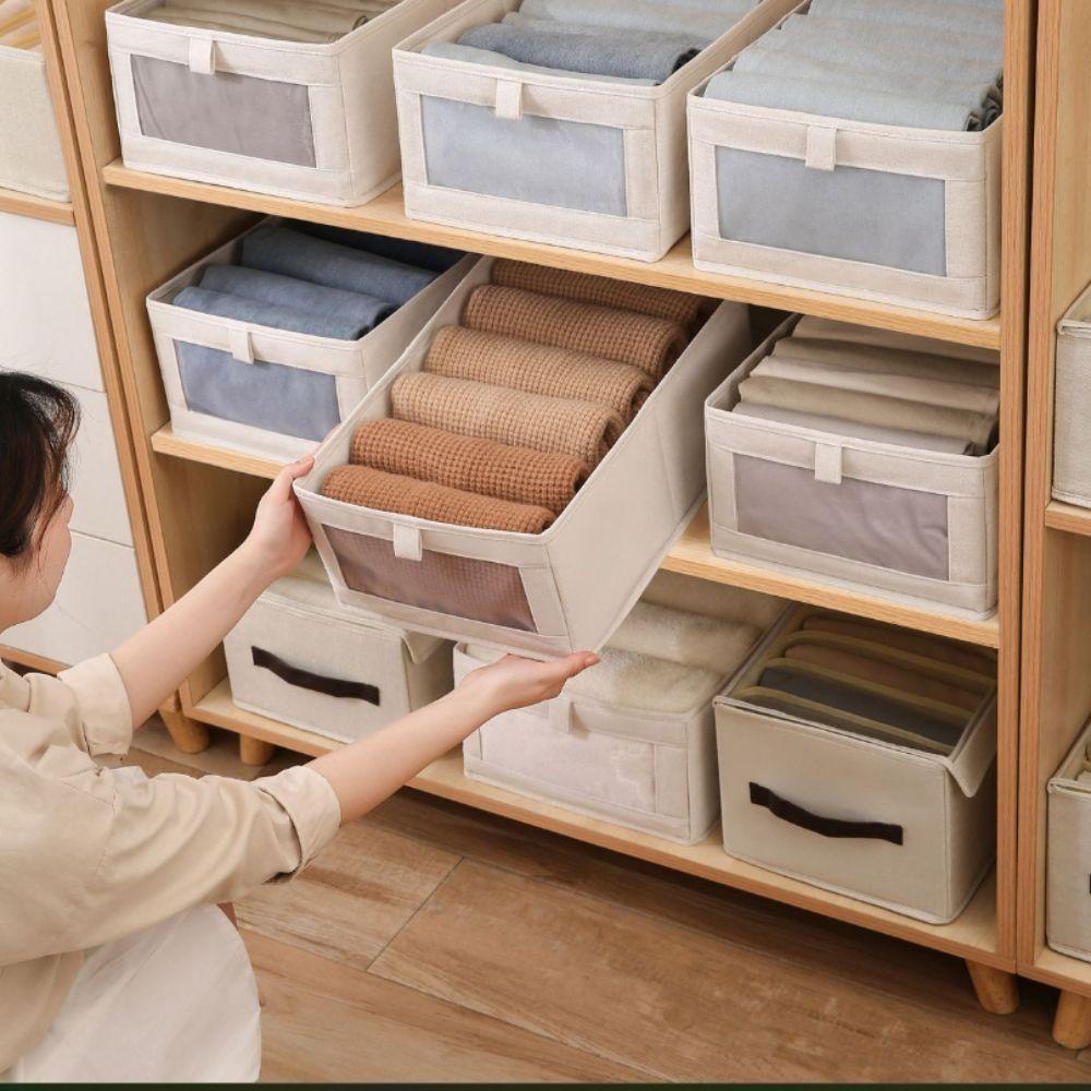 Fabric Fabric Storage Bag Foldable Sorting Storage Box New Folding Storage Baskets