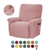 Split Jacquard Recliner Cover Elastic Lazy Boy Chair Sofa Covers Stretch Spandex Couch Slipcovers Armchair Case Solid Color