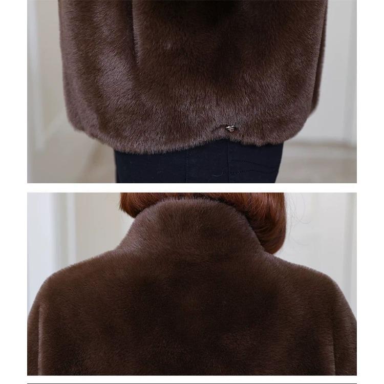 Элегантная и универсальная шуба для женщин среднего возраста на осень и зиму, изготовленная из теплого и мягкого кашемира.