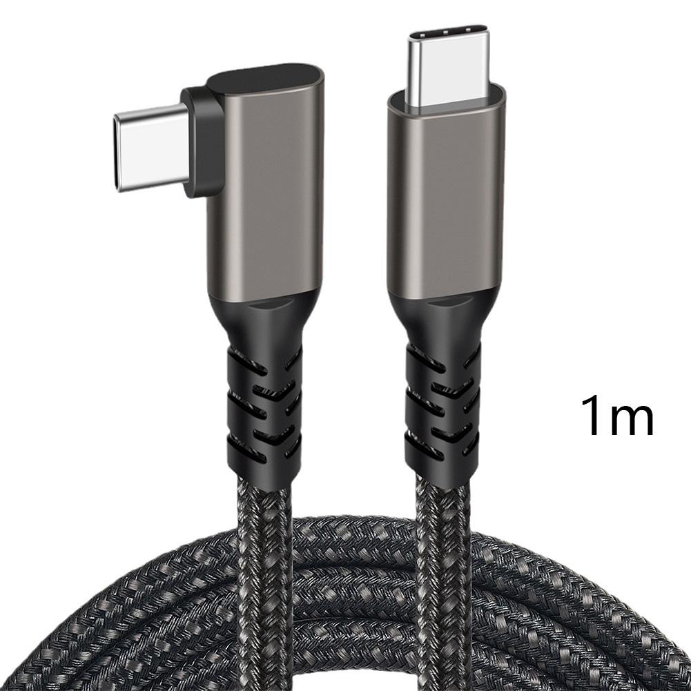 Кабель USB C — USB C 20 Гбит/с 3-0,2 м 5 А 100 Вт 4K60 Гц USB3.2 Gen2*2 Быстрая зарядка для VR-гарнитуры Oculus Quest Link Передача данных USB-C VR