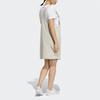 Adidas Neo Casual Breathable Comfortable Strap Square Neck Fitted Sleeveless Dress Women Dresses Off-White H16284