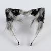 Halloween Cat Ear Headband Punk Leather Hair Hoop Party Cosplay
