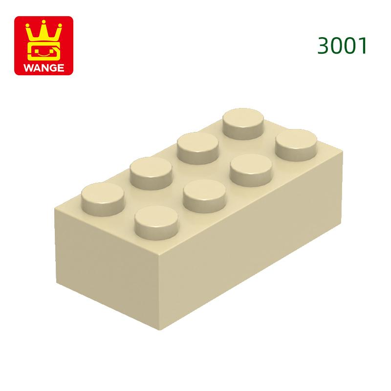 Нетоксичный 40 шт./лот 3001 2x4 Высокий 8-отверстий Строительный блок Moc Цветные детали Совместимые с Кирпичом DIY Детская игрушка Сборка Подарочная коробка