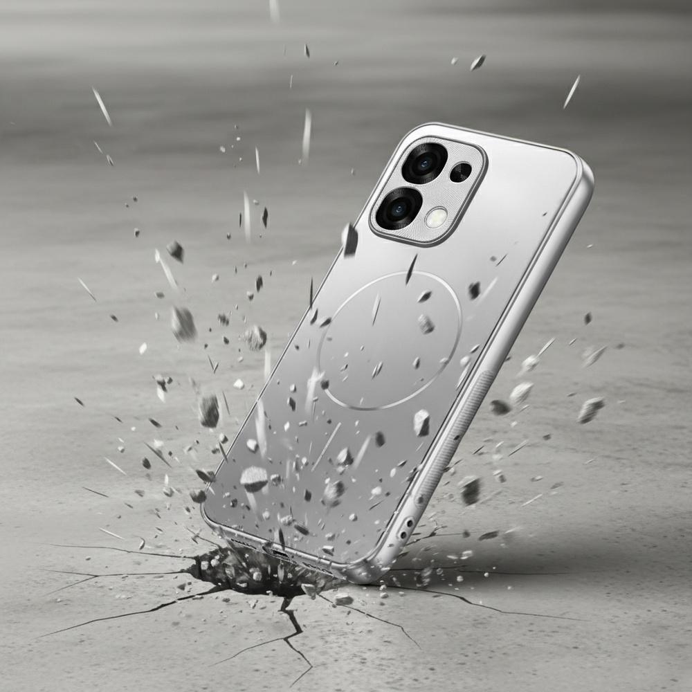 Protective case for Oppo A6 Pro 5G, for MagSafe, white