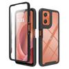 Для Motorola G06 Moto G05 G04 G55 G35 G56 G86 G60 G50 5G Ударопрочный Чехол для Телефона 360 Градусов Полное Покрытие Прозрачная Крышка Встроенная Защитная Пленка для Экрана
