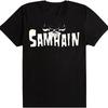 Черная футболка с логотипом группы Samhain, унисекс, все размеры от S до 5XL, 1F1065, футболка унисекс