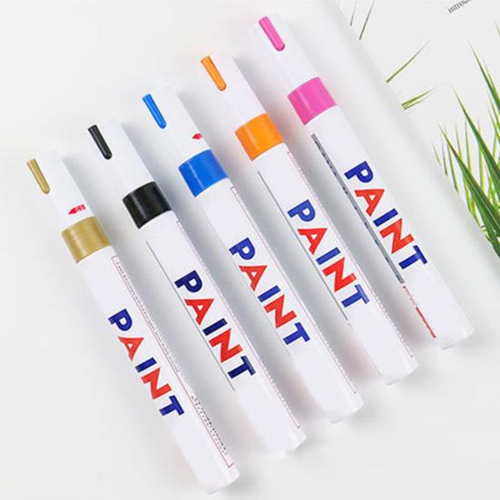 Car Paint Pen Smooth Writing Waterproof High Color Saturation Strong Coverage Unfading Touch Up Paint Rich Colors Optional Car