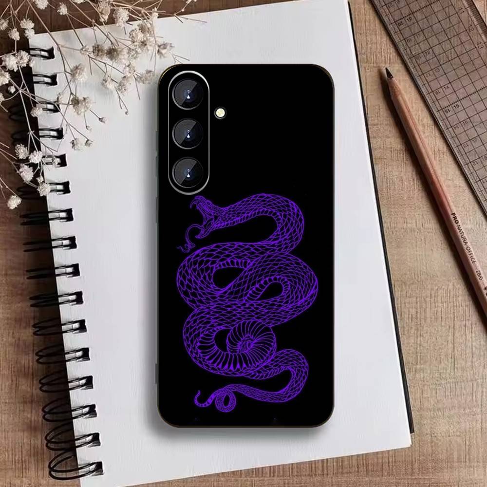 Snake Classic Phone Case For Samsung Galaxy A73,21,22,32,71,53,52,51,80,5G Soft Black Cover