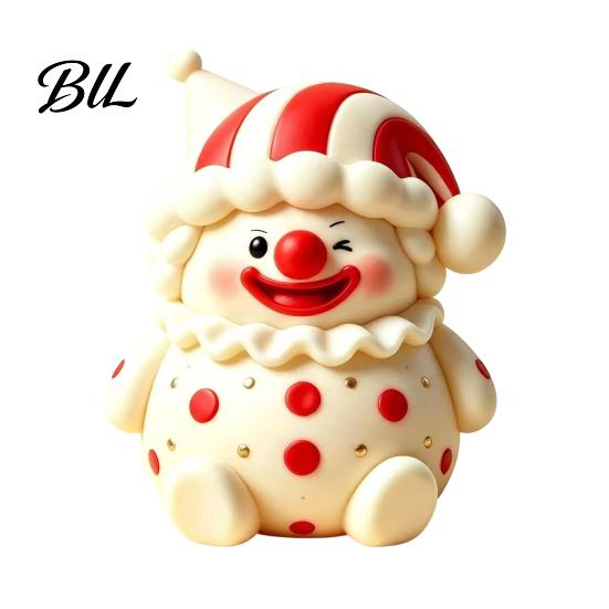 Anxiety Relief Ball Toy 1/2Pcs Cartoon Clown Stress Toy, Slow Rebound Squeeze Toys Reduction Fidget for Desktop Decoration Pinchable